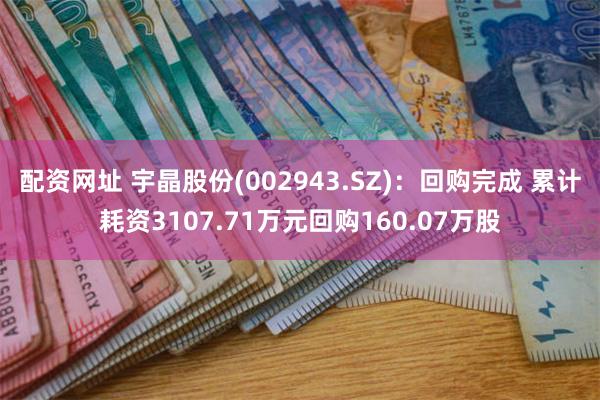 配资网址 宇晶股份(002943.SZ)：回购完成 累计耗资3107.71万元回购160.07万股