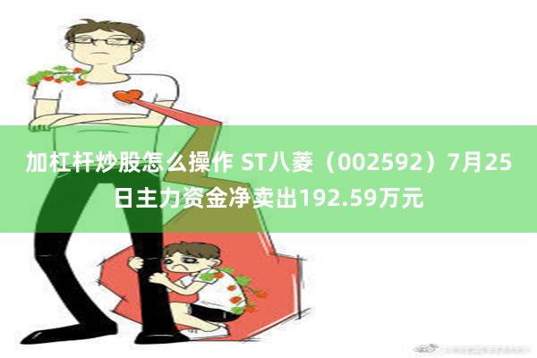 加杠杆炒股怎么操作 ST八菱（002592）7月25日主力资金净卖出192.59万元