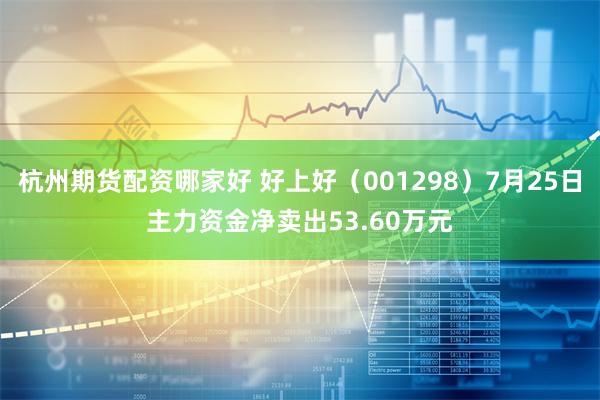 杭州期货配资哪家好 好上好（001298）7月25日主力资金净卖出53.60万元